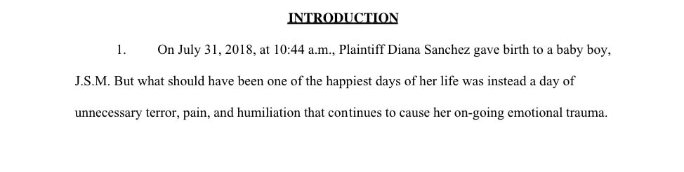 Diana Sanchez Lawsuit