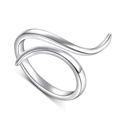 sterling silver open swirl ring