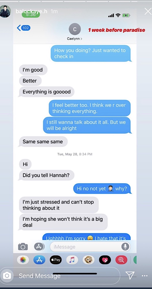 READ: Blake Horstmann Shares Stagecoach Text Messages Caelynn | Heavy.com