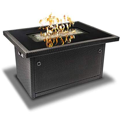 outdoor gas fire pit table