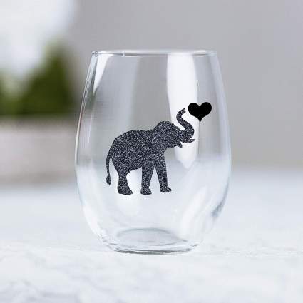Elephant Wine Glass