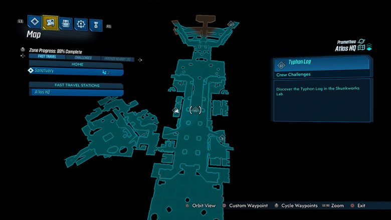 Borderlands 3 Atlas Hq Map Every Atlas Hq Typhon Log Location In Borderlands 3 | Heavy.com