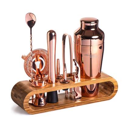 copper barware set