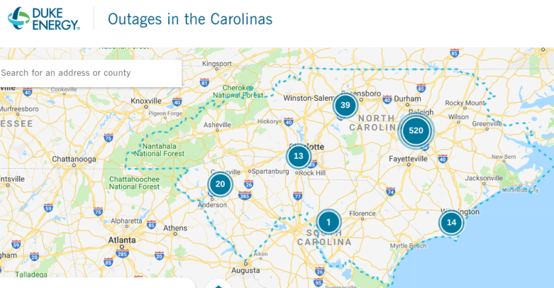 south carolina power outage map South Carolina Hurricane Dorian Outage Maps Heavy Com south carolina power outage map