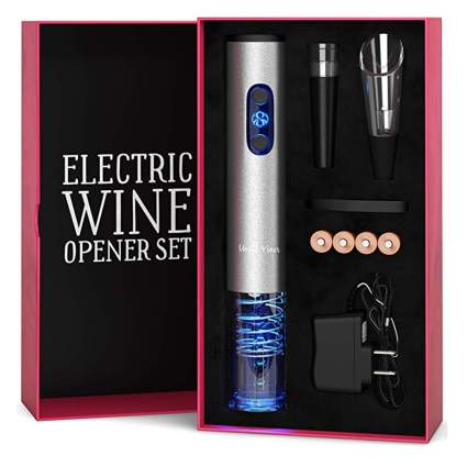 electric wine opener set