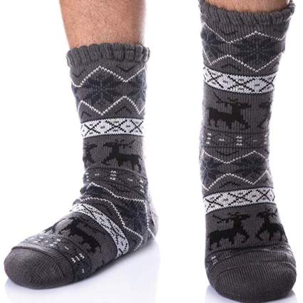 fuzzy christmas socks for men