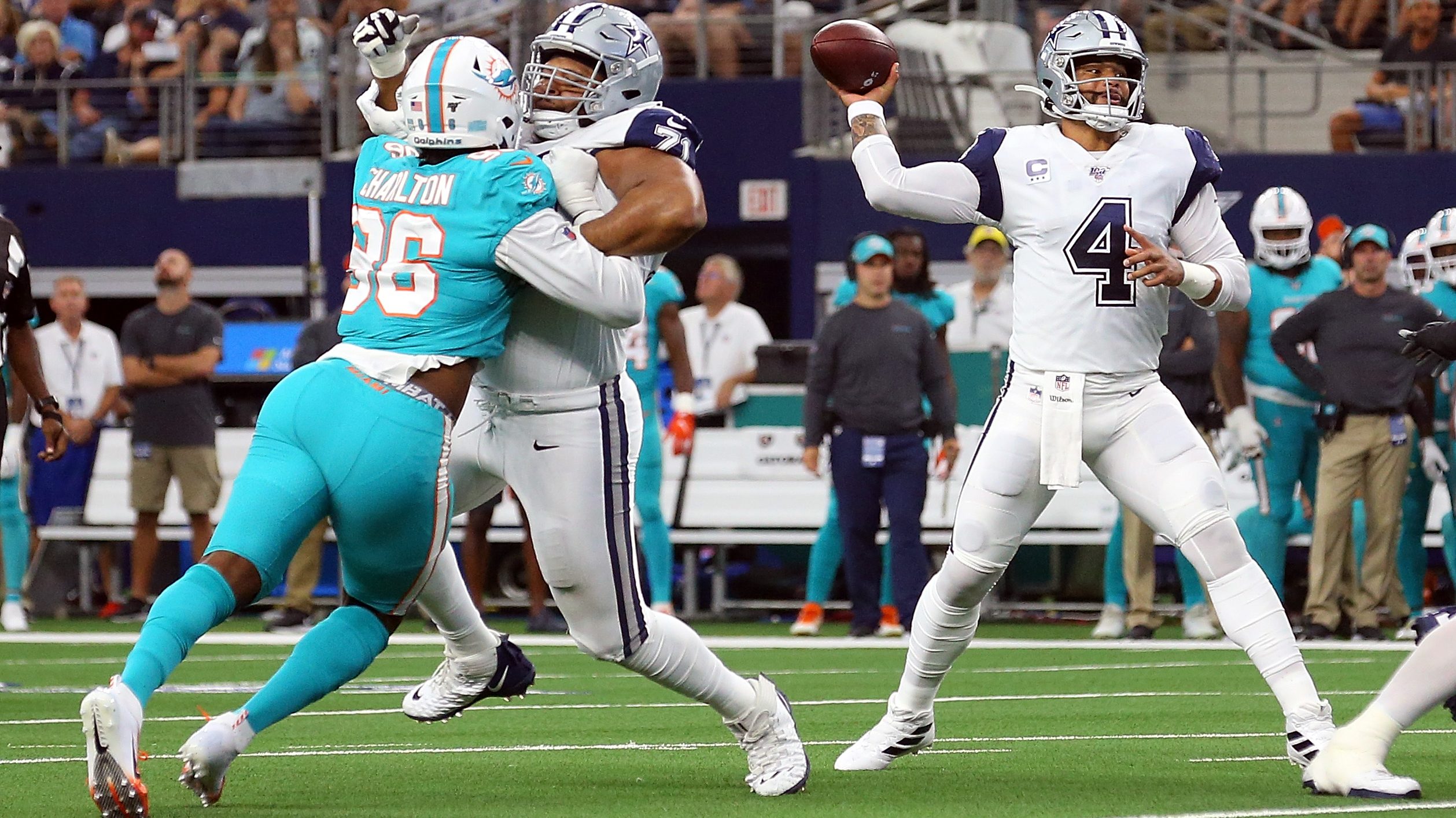 Former Cowboys DE Taco Charlton Sacks Dak Prescott [WATCH] | Heavy.com