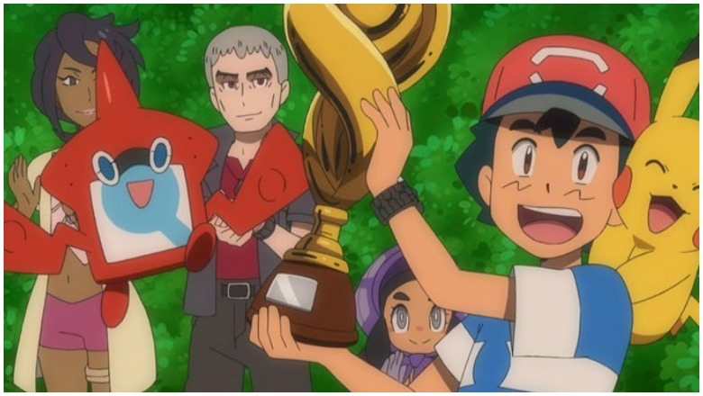 Ash Ketchum wins the Pokemon League