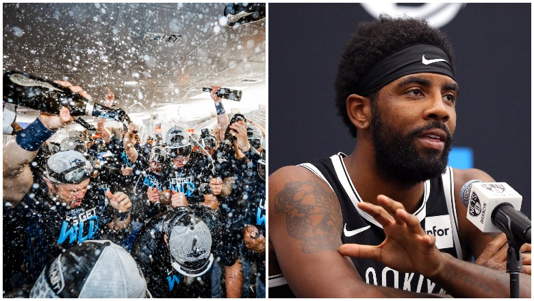 The Rays clinched a Wild Card berth and Kyrie Irving reflected on his time with the Celtics at Nets' Media Day.