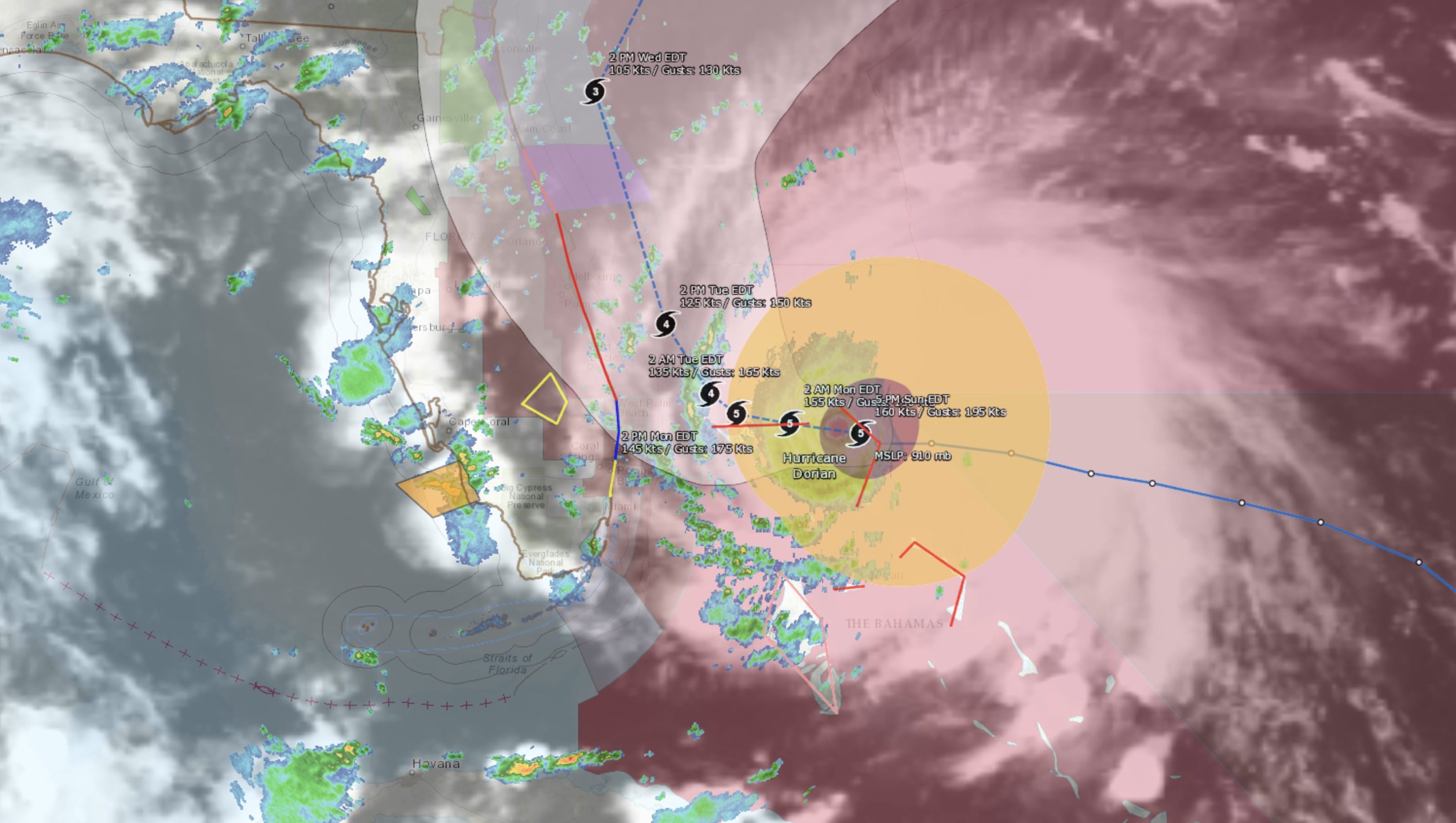 Hurricane Dorian Maps: Projected Path & Live Tracker Sept. 1 | Heavy.com