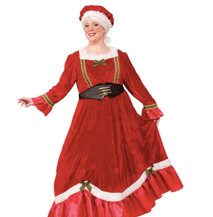 Forum Novelties Women's Plus Size Mrs. Santa Claus Costume