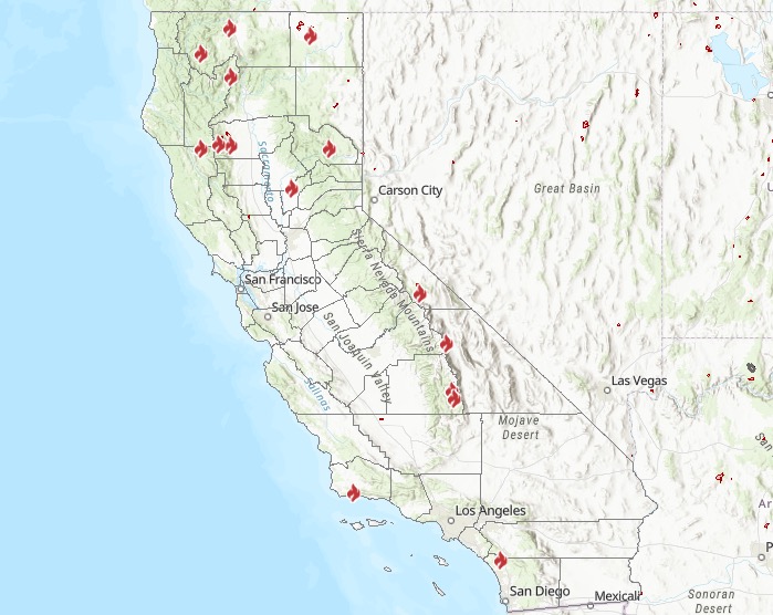 California Fire Map: Track Fires Near Me Today [Sept 11] | Heavy.com
