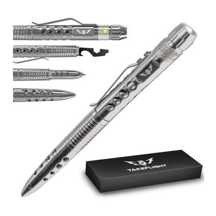 silver tactical pen