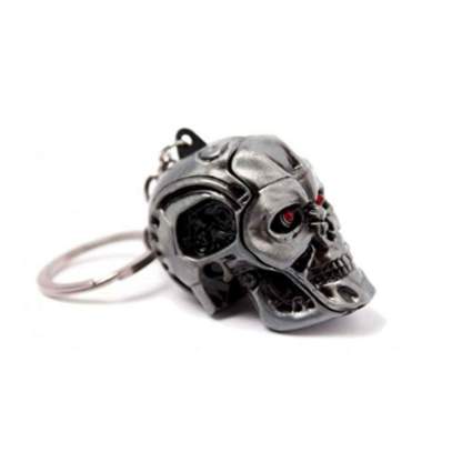 Terminator Keyring Keychain 3D Metal T-800 Skull Official Silver