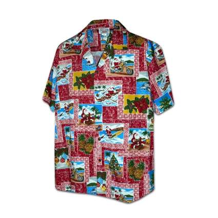 Pacific Legend Paradise Santa Christmas Hawaiian Shirts