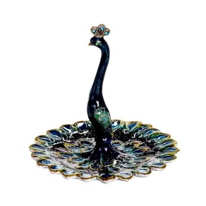 welforth peacock jewelry holder peacock gifts