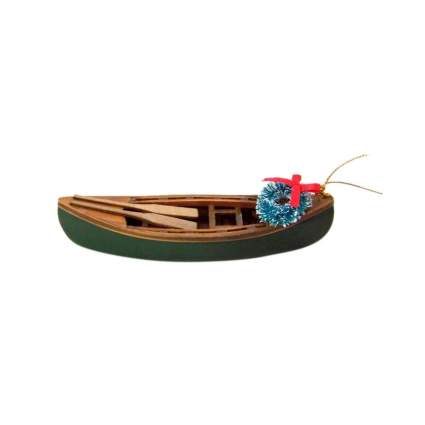 wowser canoe wooden christmas ornament