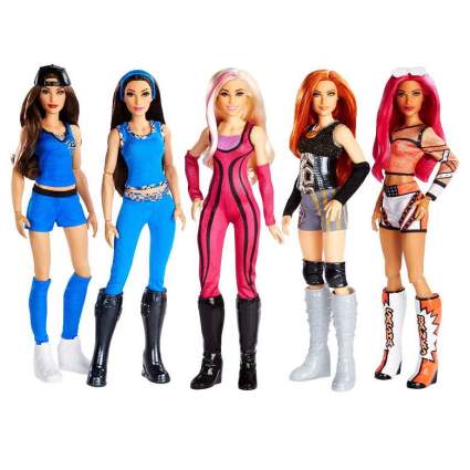 WWE Superstars Collection Fashion Dolls, 5 Pack