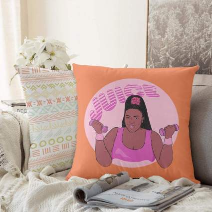 Heart Wolf Lizzo-Juice- Throw Pillow Covers