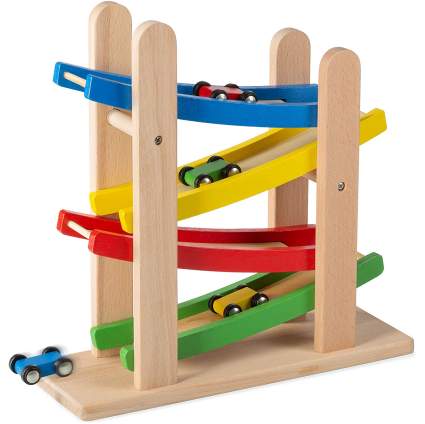 Play22 Wooden Car Ramps Race