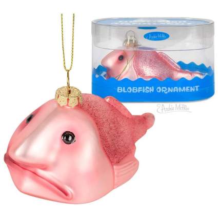 pink blobfish ornament