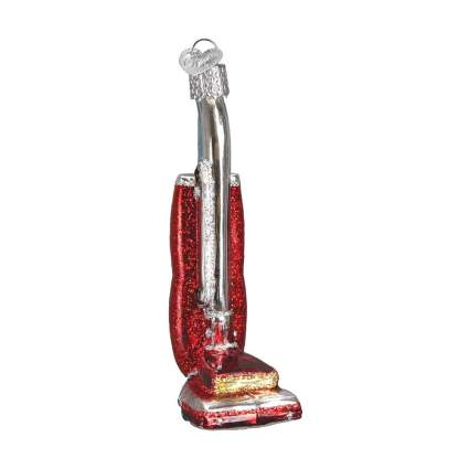 Glittery red vacuum ornament
