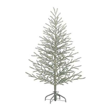 silver tinsel tree