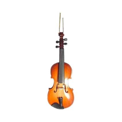 Broadway Gift Steel String Miniature Violin Hanging Holiday Tree Ornament