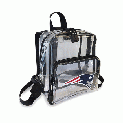 clear patriots stadium backpack
