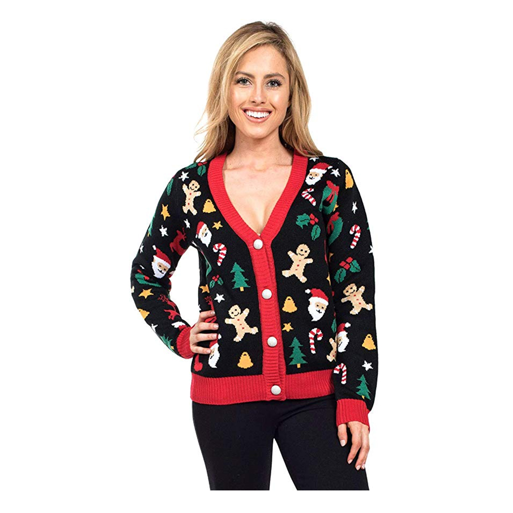 black christmas cardigan