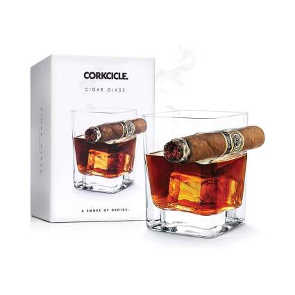 corkcicle cigar whiskey glass