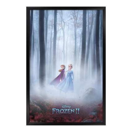 Frozen 2 Elsa and Anna in the Mist Framed Poster