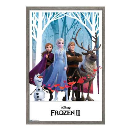 Frozen 2 Group Framed Poster