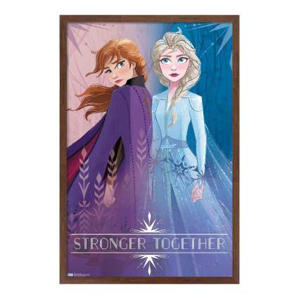 Frozen 2 Stronger Together Framed Poster