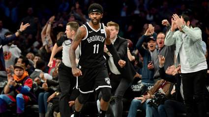 Nets’ Kyrie Irving Billboard Goes up Next to Madison Square Garden [LOOK]