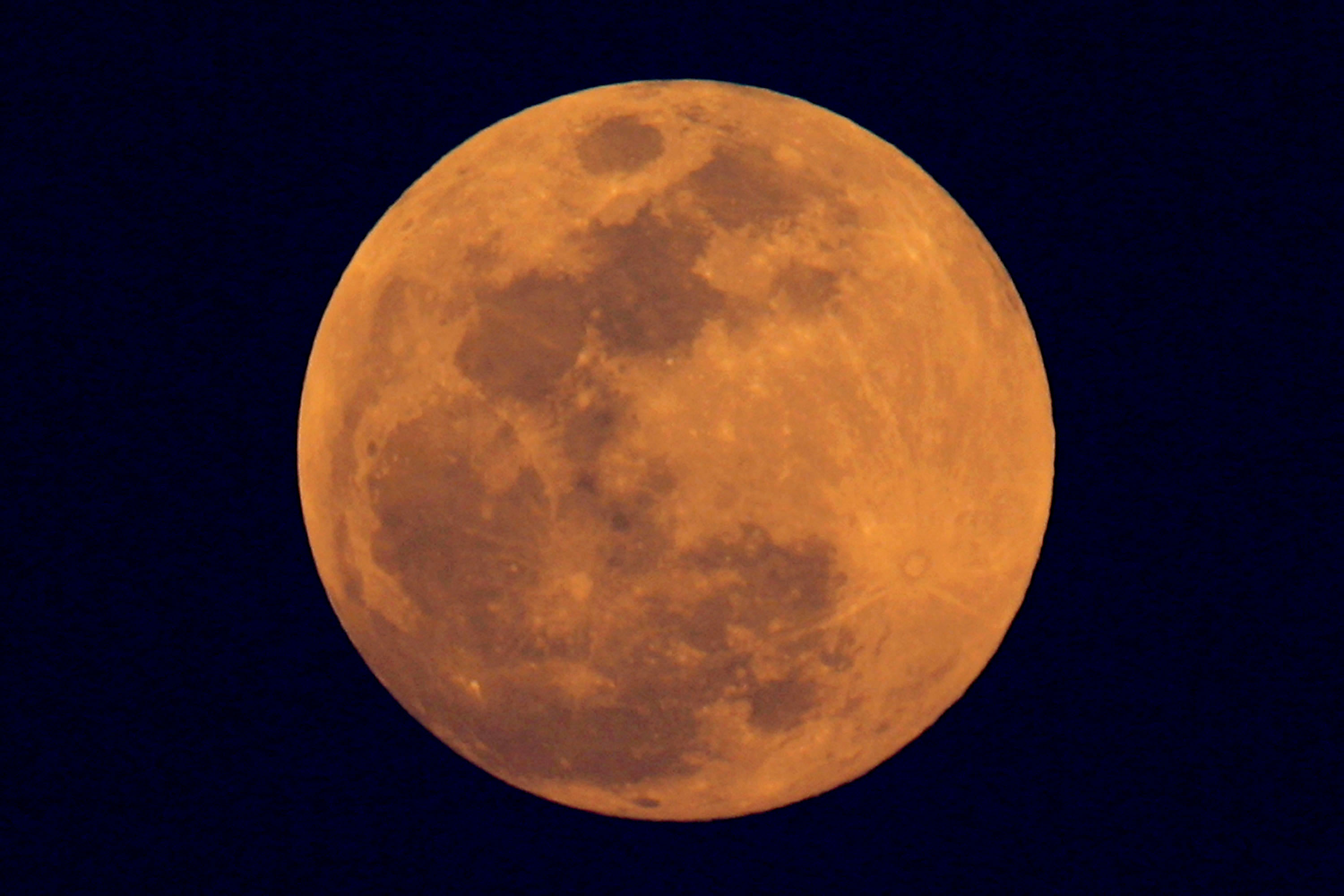 What is an orange moon?
