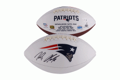 Julian Edelman Signed Wilson Mini NFL Panel Football Exact Proof