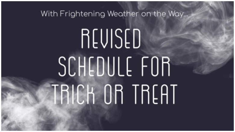 halloween trick or treating cancellations