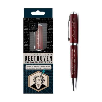 Inkstone Beethoven Engraved Quote Pen