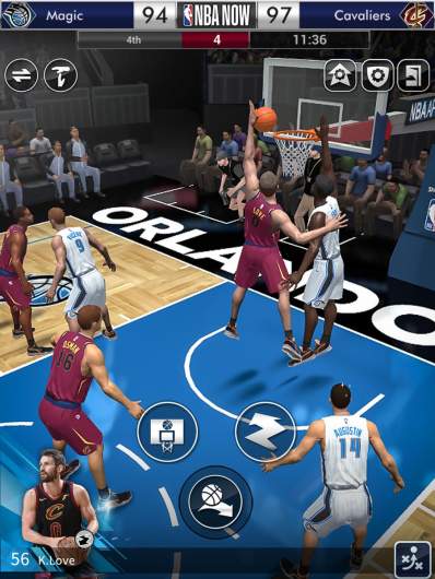 NBA now gameplay