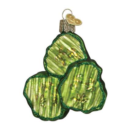 Pickle chips ornament