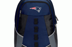 New England Patriots Blue Poly Shield Synthetic Hoodie Sweatshirt