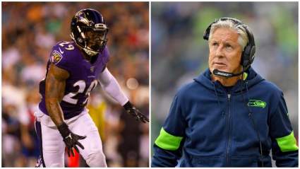 Earl Thomas Avoids Pete Carroll But Embraces Russell Wilson [WATCH]