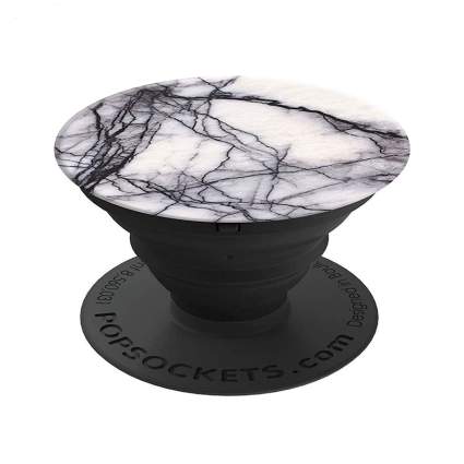 PopSockets white marble
