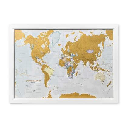 Maps International Scratch Off World Map Poster