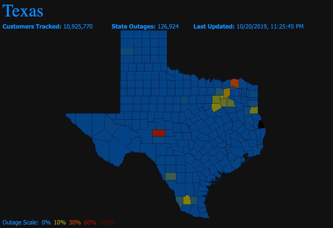 Power Outages Houston Map / Texas Outage Map When Will Power Be Back On ...