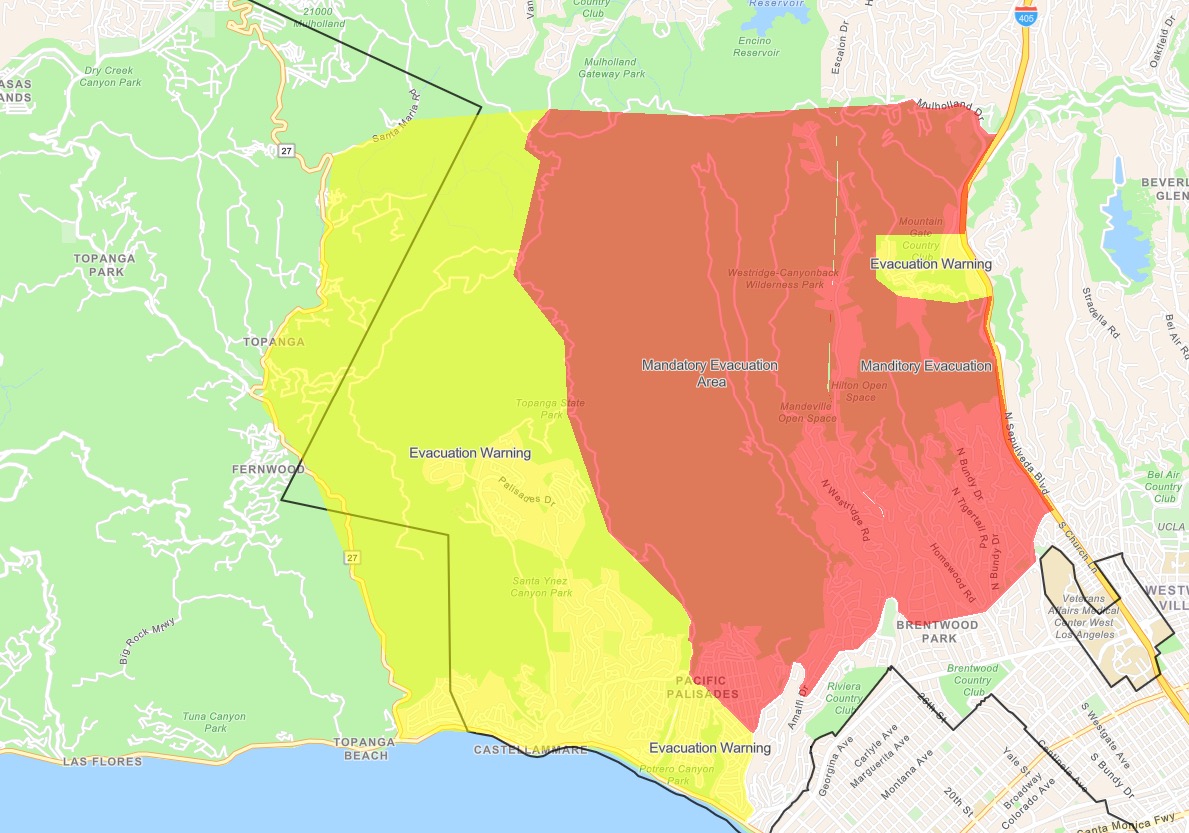 Los Angeles Map Of Fires Map Of World   Screen Shot 2019 10 29 At 12.09.49 Am 