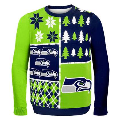 Seattle Seahawks ugly christmas sweater