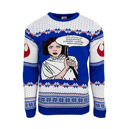 Star Wars Princess Leia Insult Christmas Sweater