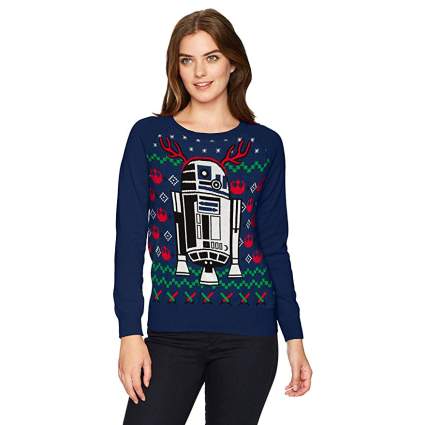 Star Wars R2D2 Reindeer Musical Christmas Sweater